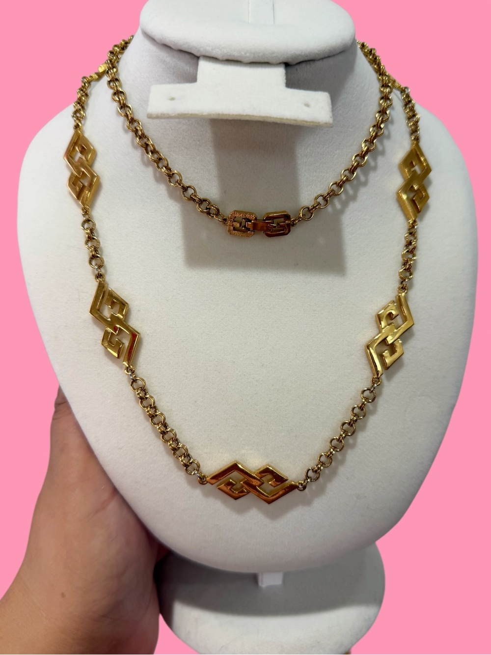 Givenchy Geometric Link Necklace